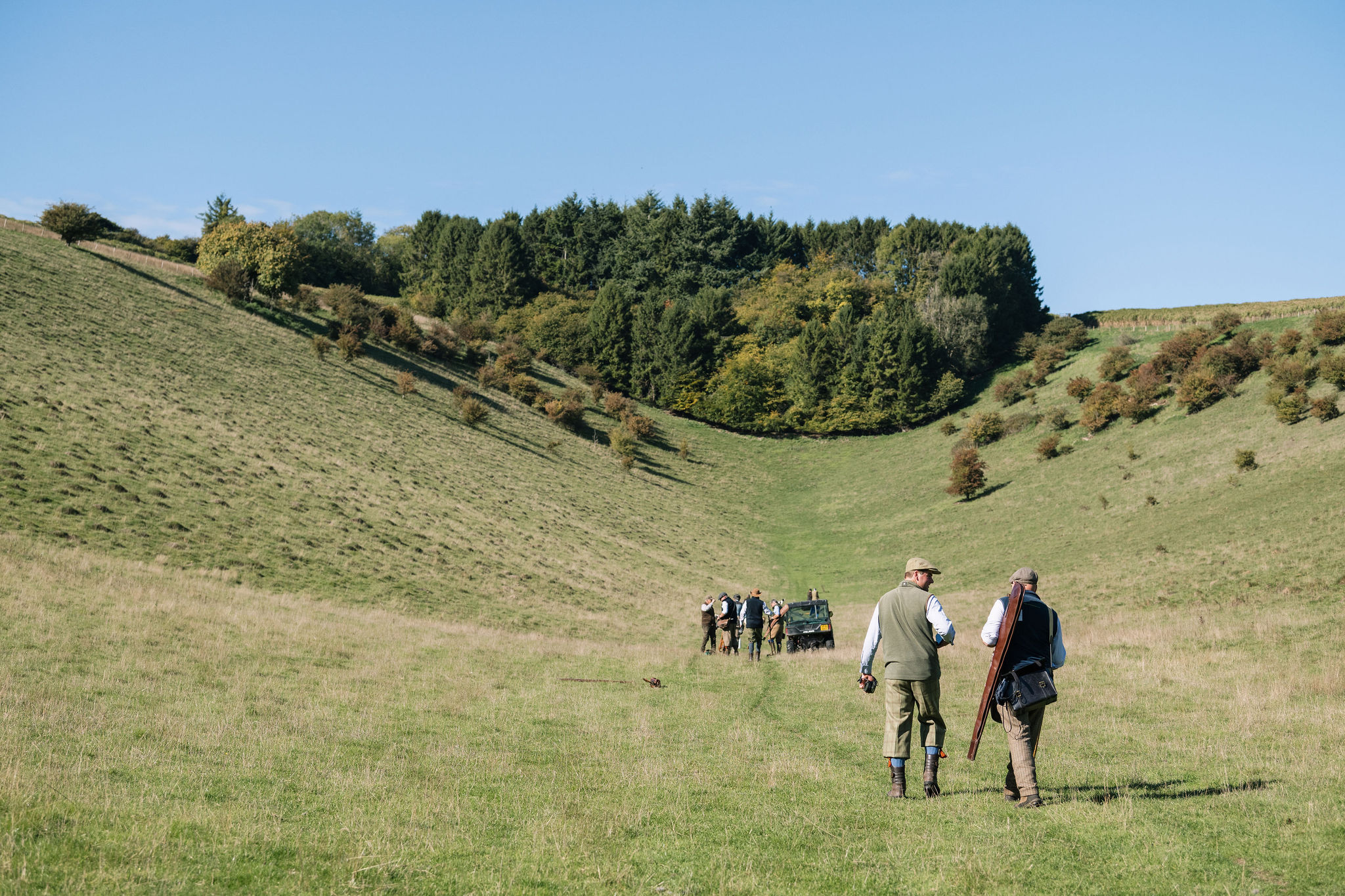 Prescombe, Wiltshire partridge shoot