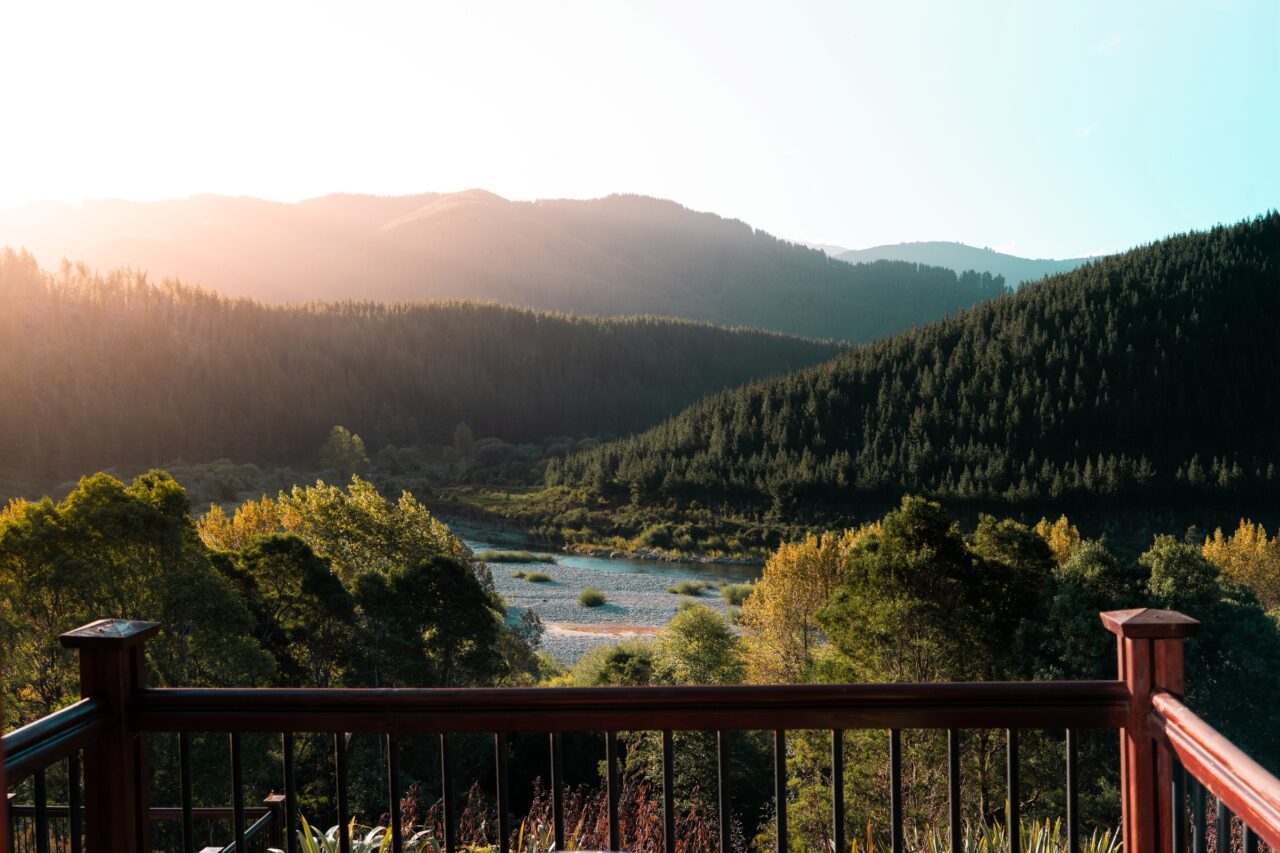 View from Stonefly lodge balcony