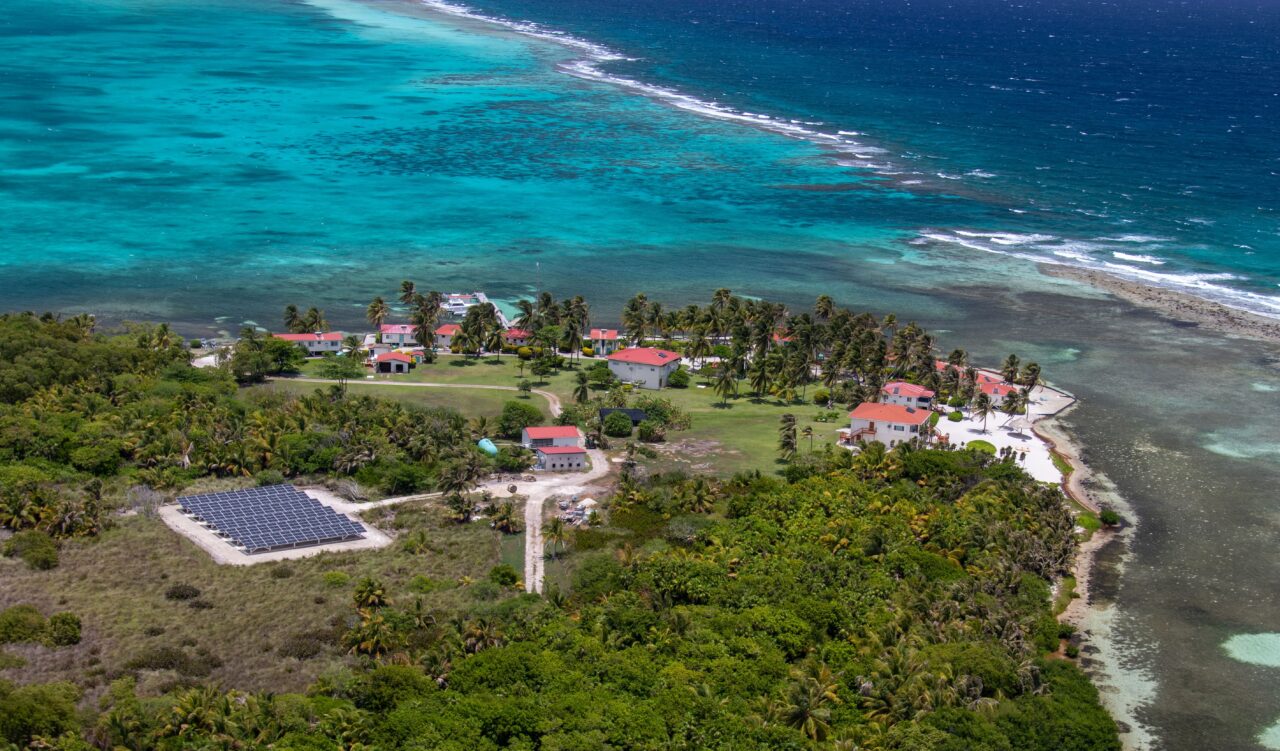 Turneffe Flats Aerial view