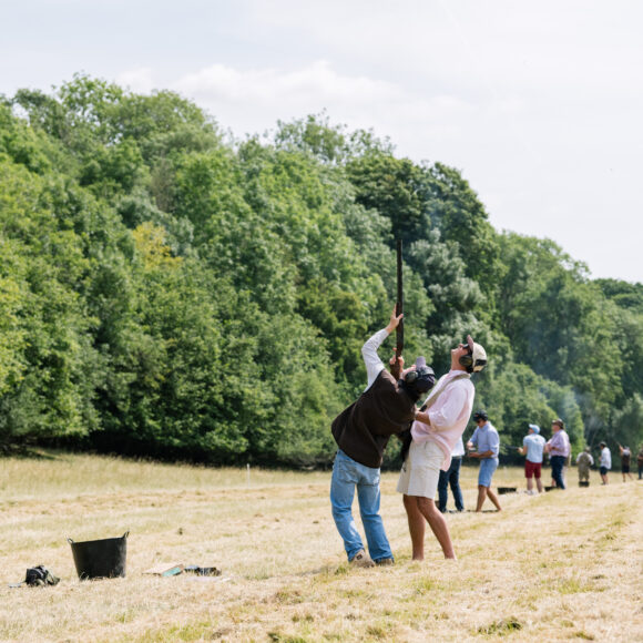 Simulated game shooting in the cotswolds