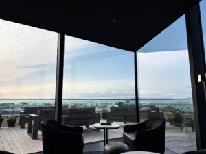 View from The Roof restaurant at the Reykjavik Edition Hotel